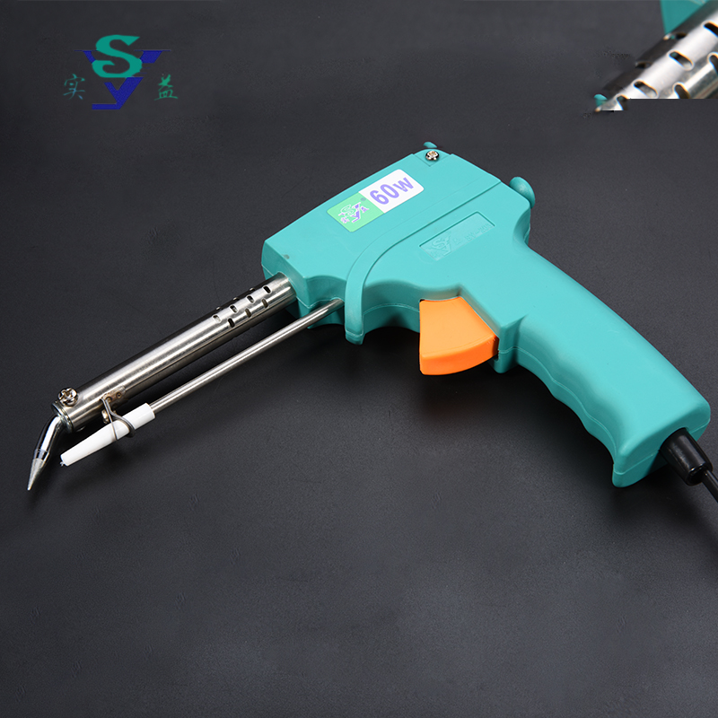 实益牌手动出锡丝焊枪 锡焊烙铁SY-203 40W 60W单手焊接工具